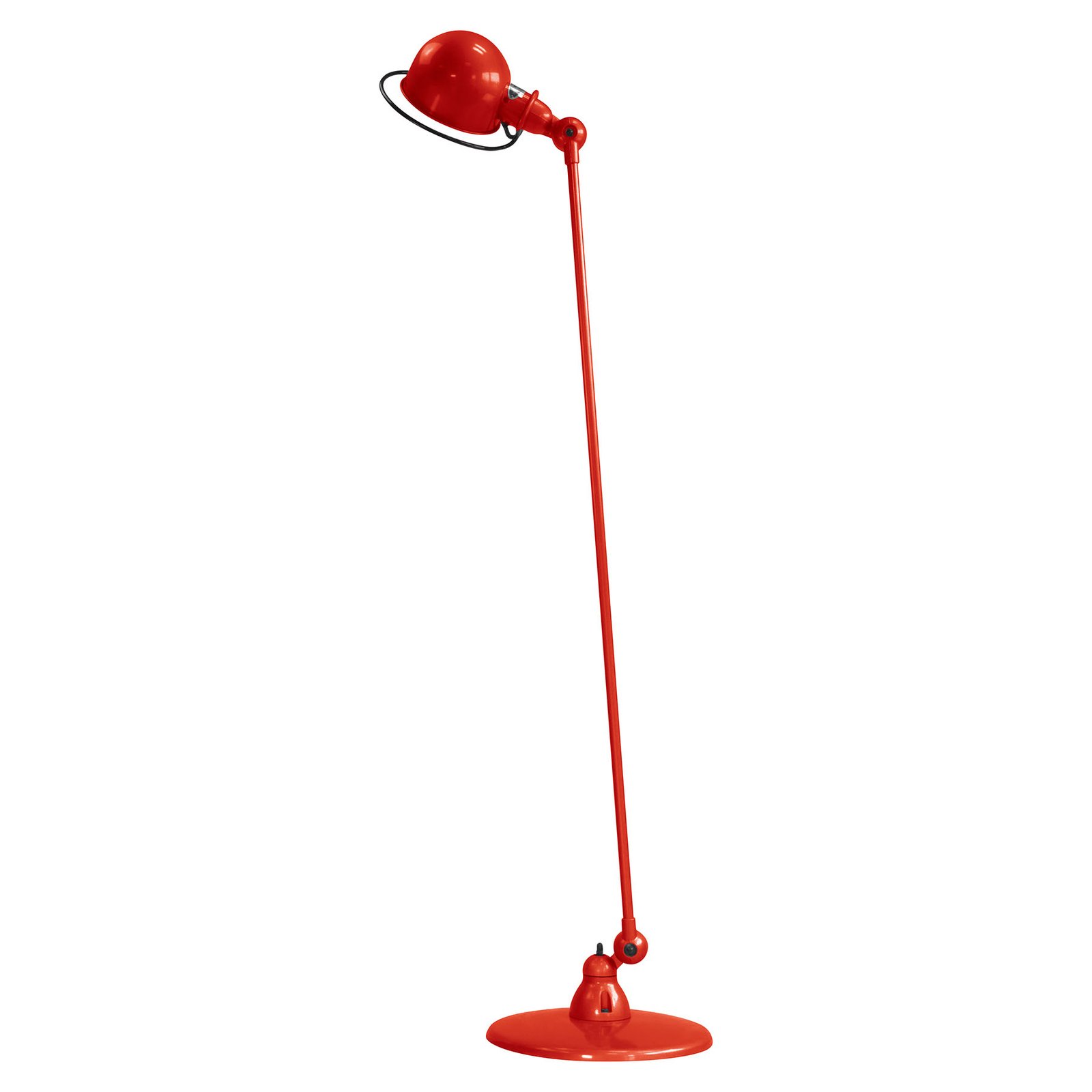 Jieldé Loft D1200 vloerlamp, instelbaar, rood