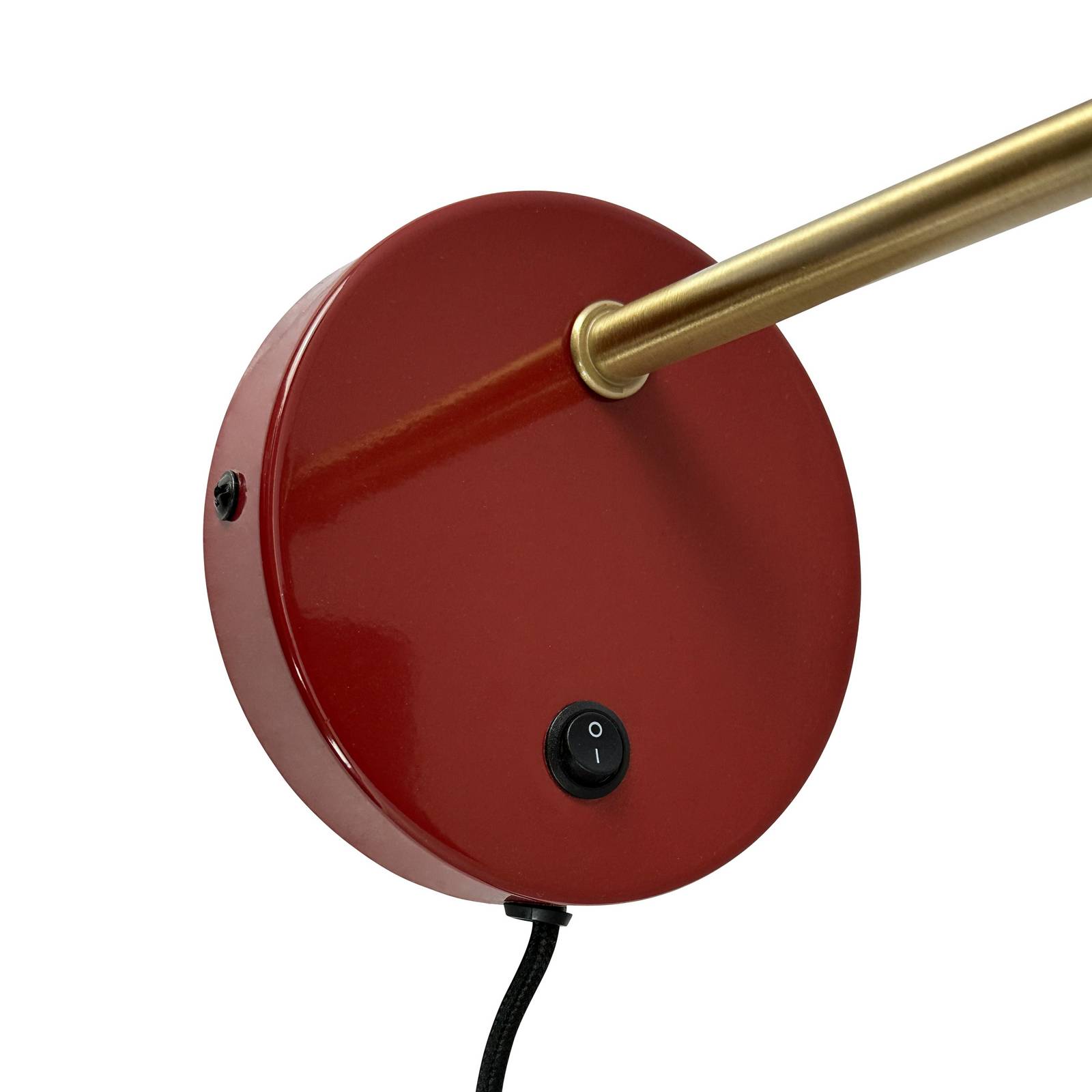 Dyberg Larsen Wandlampe Ocean, dunkelrot, Ausladung 30 cm günstig online kaufen