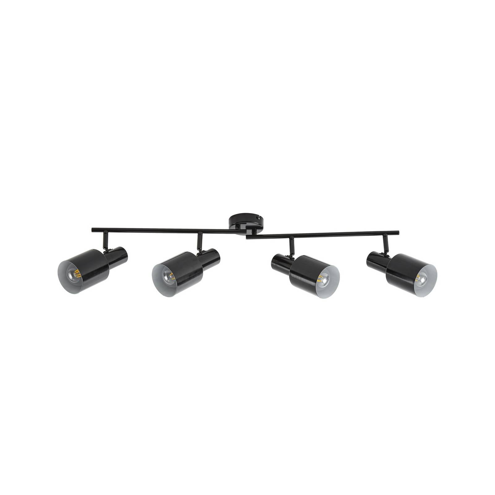 Lindby Deckenstrahler Ovelia, schwarz, 80 cm, 4-flg., E27