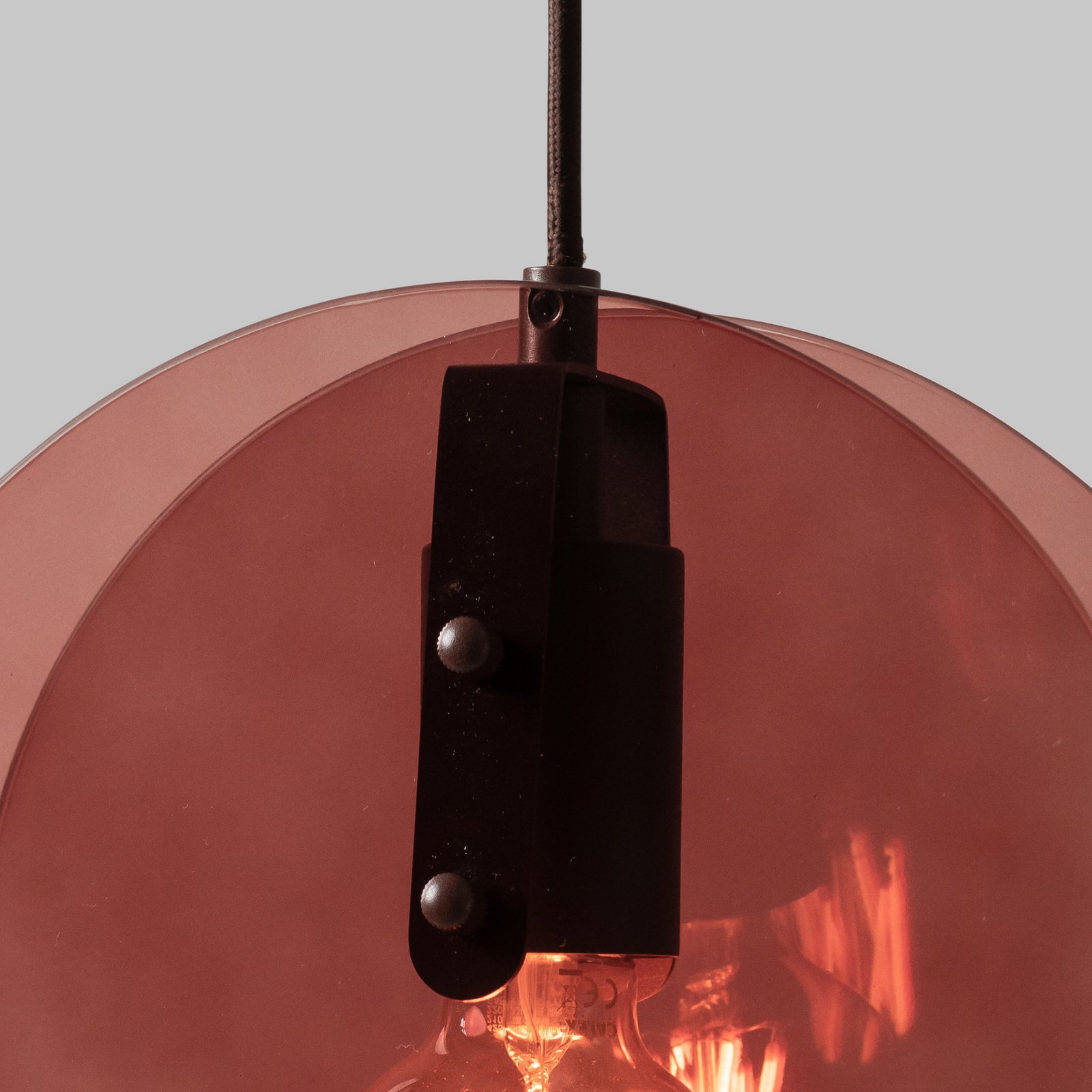 IT'S ABOUT ROMI Toledo hanging light, brown, Ø 25 cm