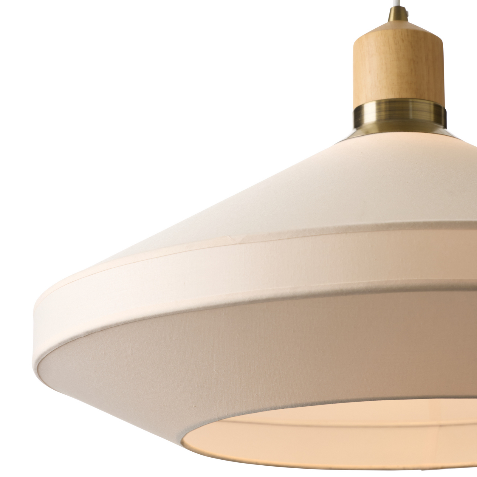 PARIS SOFT hanglamp, crème, textiel, Ø 24 cm - Halo Design PARIS SOFT hanglamp, crème, textiel, Ø 24 cm - Halo Design