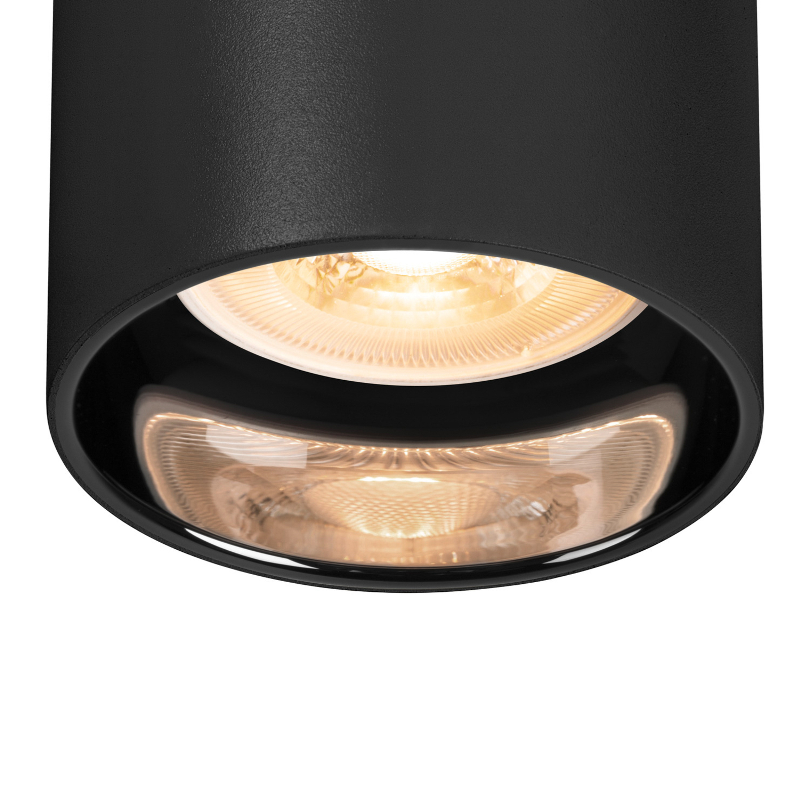 SLV Asto Tube -alasvalo GU10 1-lamppuinen, musta