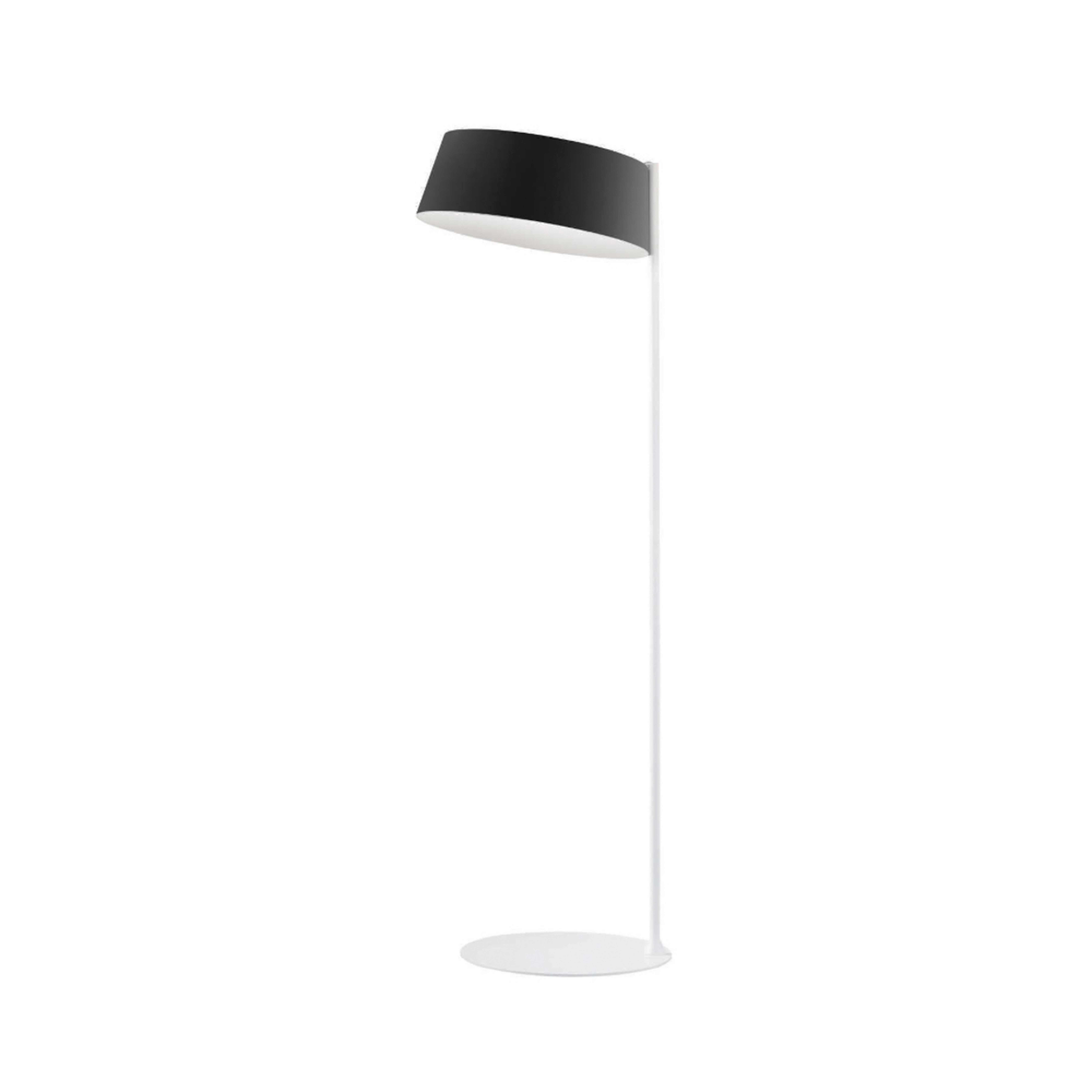 Candeeiro de pé LED Oxygen FL2, preto, altura 194 cm - Stilnovo