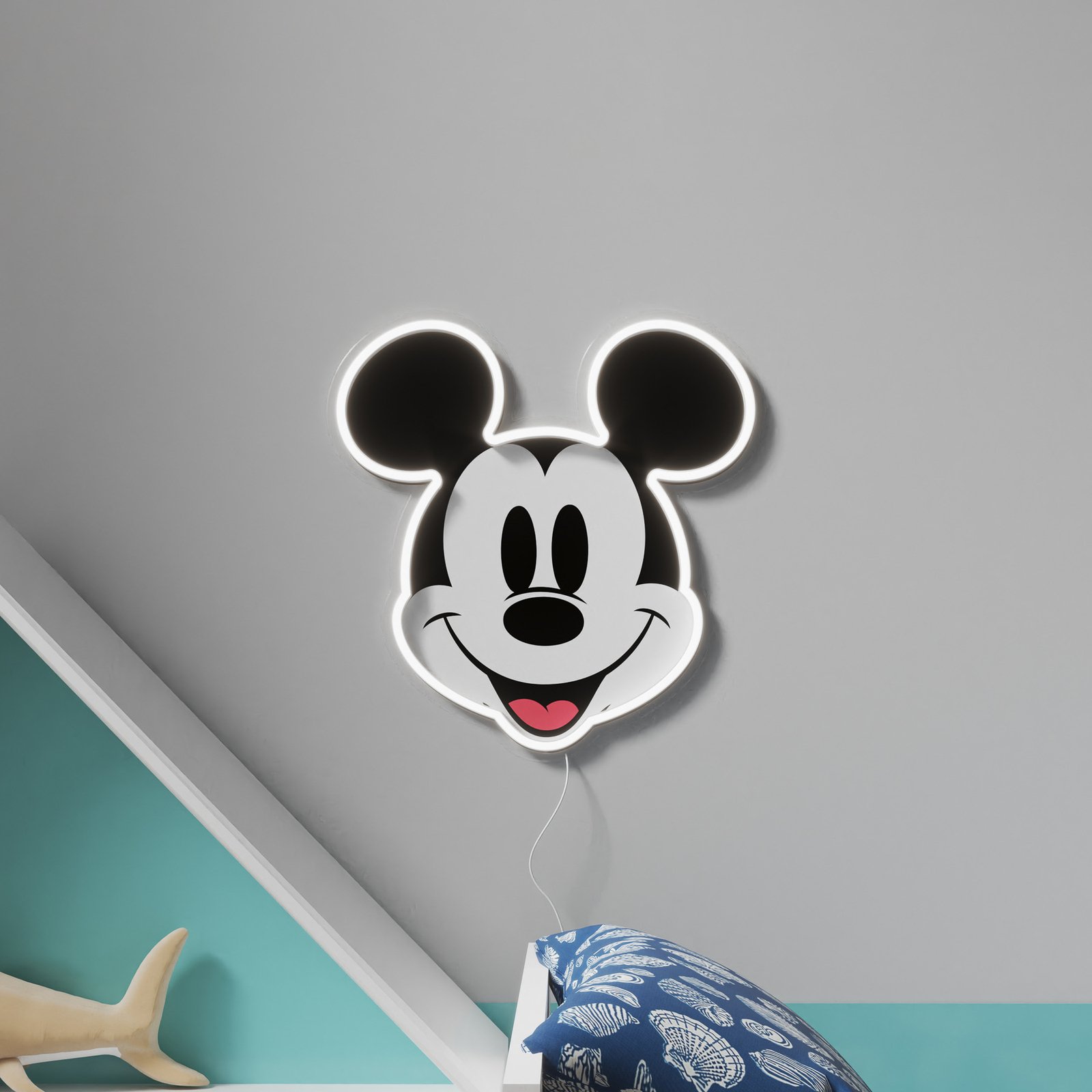 YellowPop Disney Mickey trükitud näoga seinavalgusti