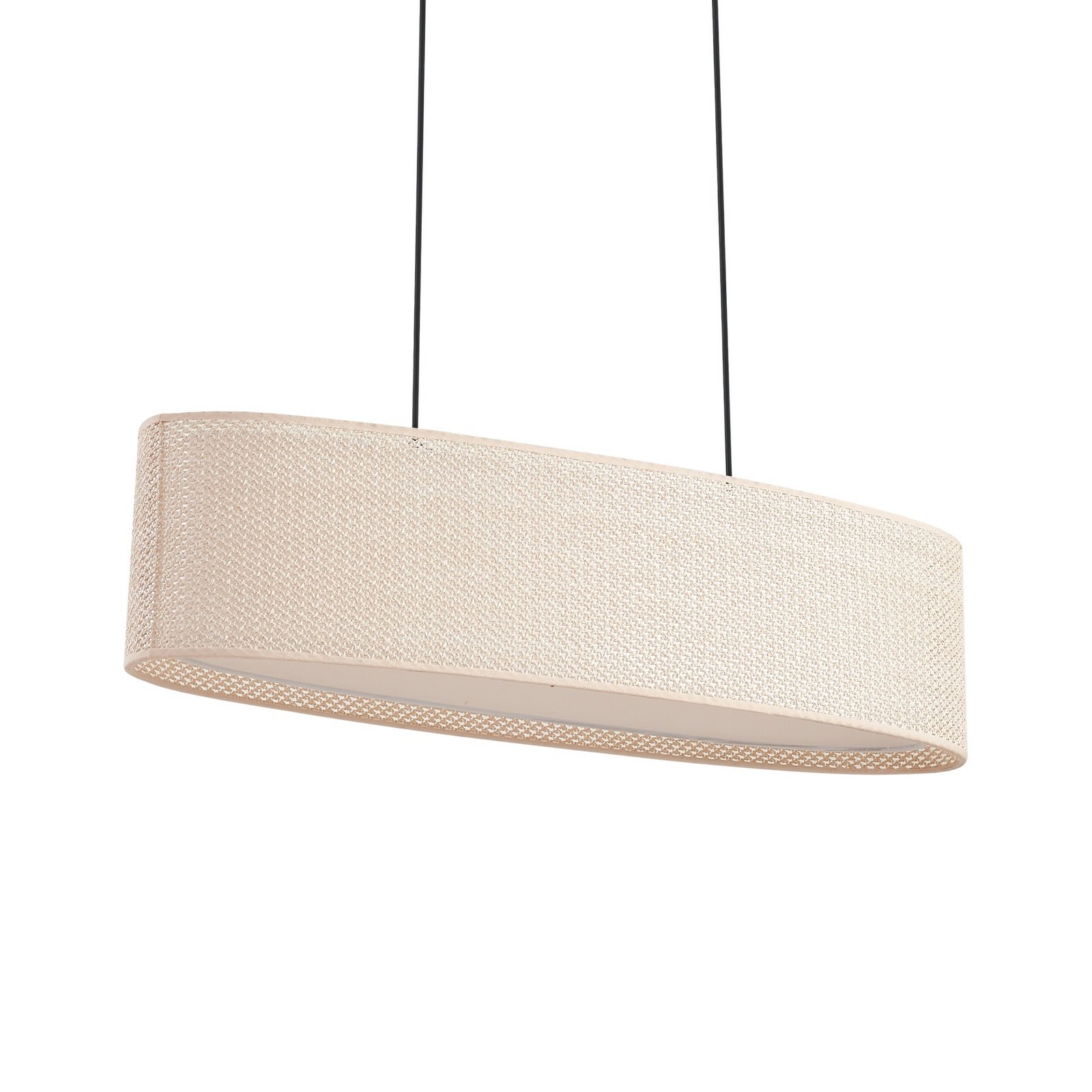 Soula Hängeleuchte, beige, 78 cm, Kunststoff, E27 - Lindby Soula Hängeleuchte, beige, 78 cm, Kunststoff, E27 - Lindby