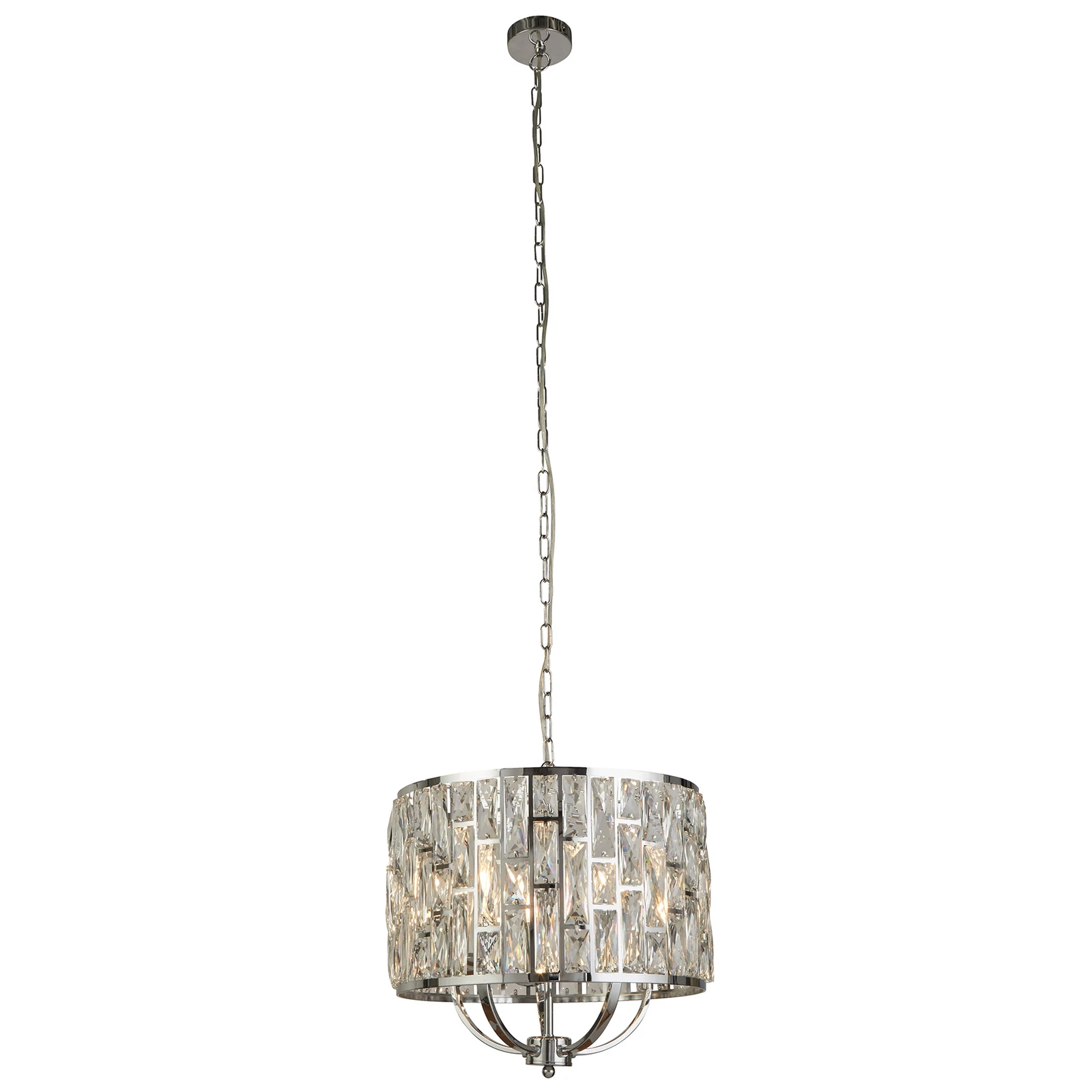Hanglamp Bijou met kristalglaskap, Ø 44 cm