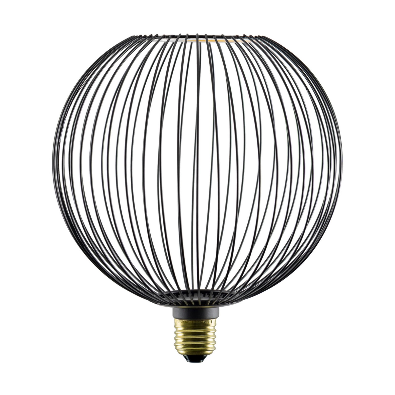 SEGULA LED Floating Filo čierna G180 E27 5W 2 200 K stmievateľné