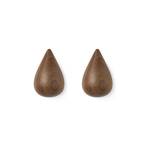 Dropit Hooks Large 2 pcs. Walnut - Normann Copenhagen