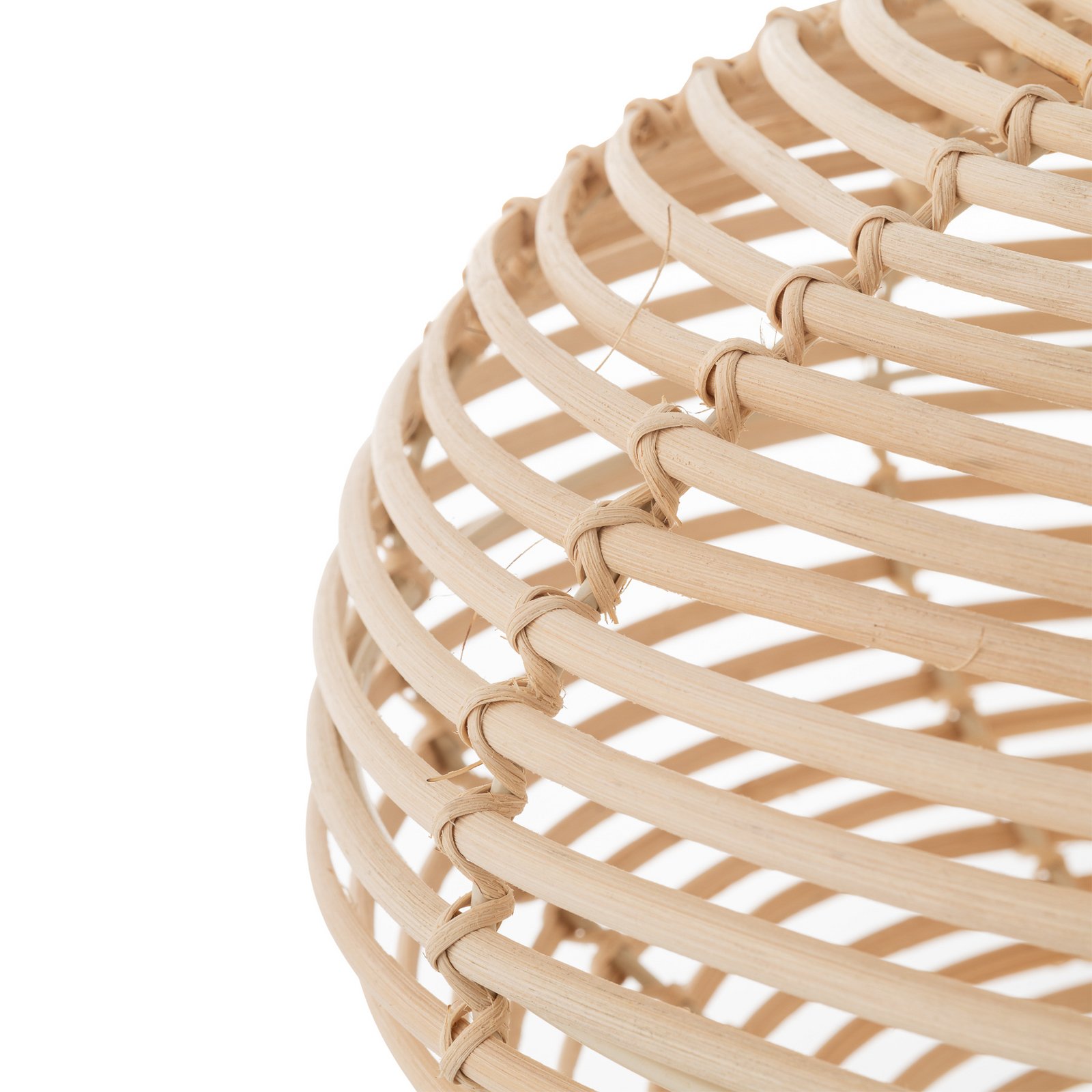 Lámpara colgante RATTAN, Ø 40 cm, marrón natural, ratán, E27