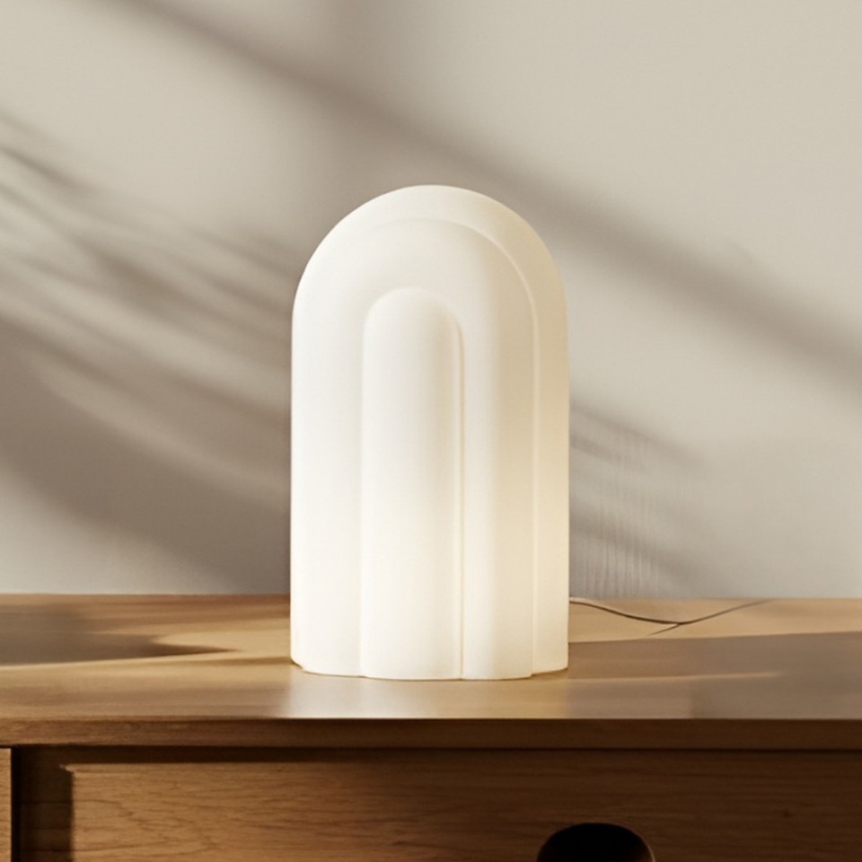 Lucande Lunja LED-bordslampa, vit från Lucande