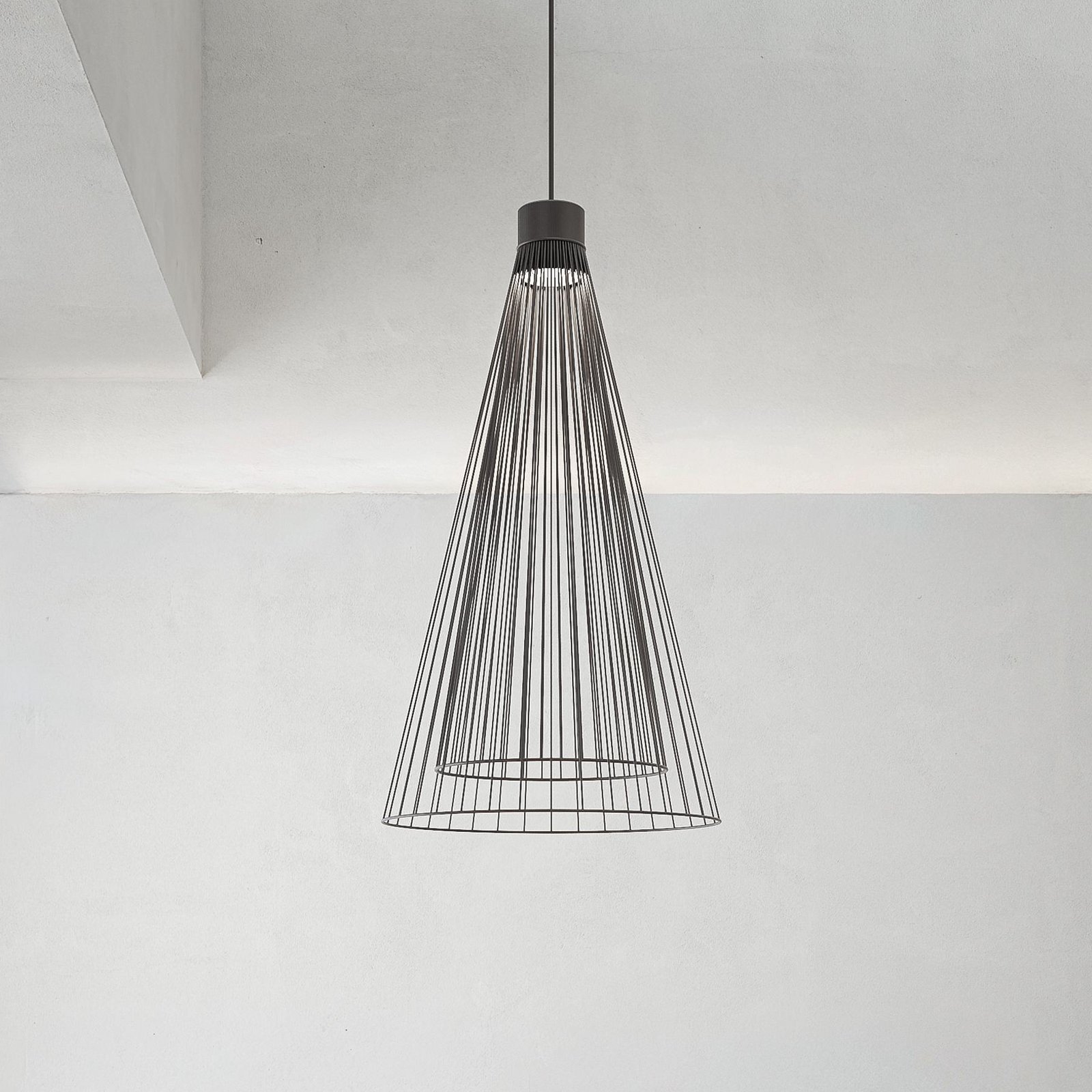 Karman LED-Hängeleuchte Ikonika, schwarz, Ø 40 cm, Metall