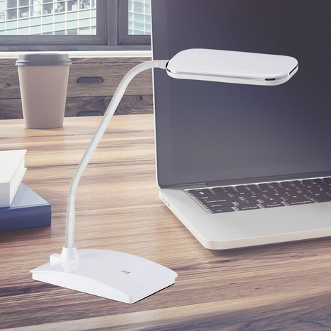 Lampe à poser LED Marla, blanche
