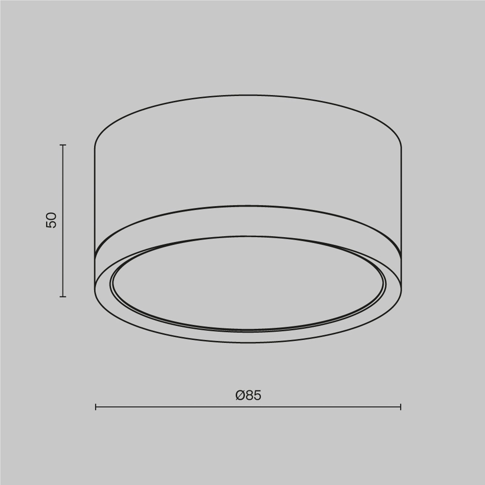 Maytoni downlight Hoop, μαύρο/χρυσό Ύψος 5 cm Ø 8,5 cm GX53