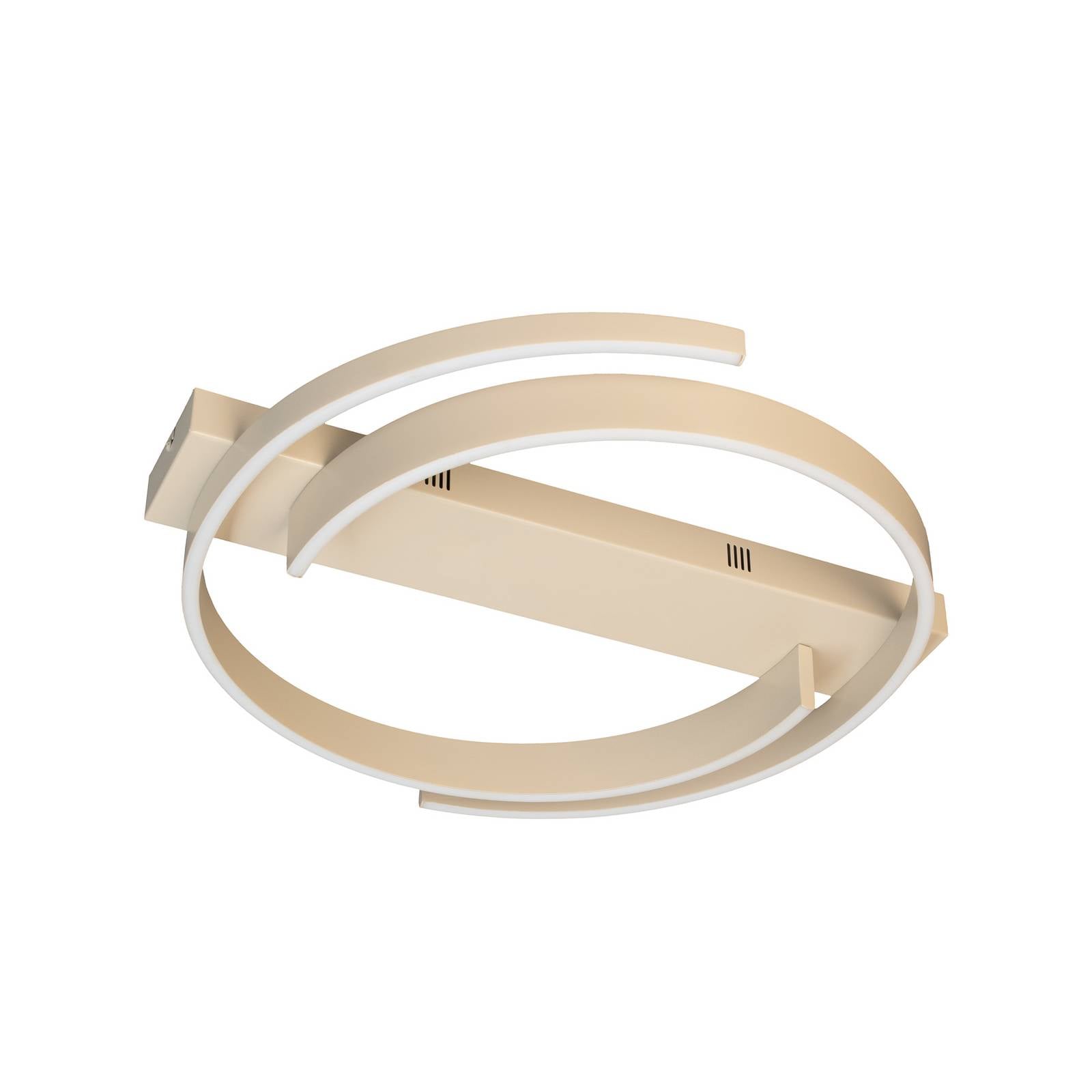 LED-Deckenlampe CIRCLY, sand, Ø 56 cm, Fernbedienung CCT dim