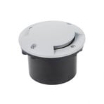 Nandita LED Recessed Ground Spot IP65 Silver - Lindby
