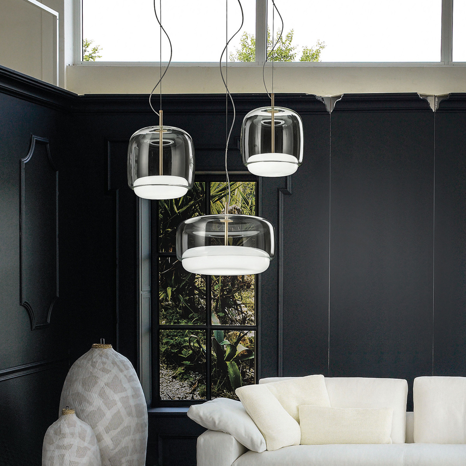 LED-Hängelampe Jube SP G aus Glas, 3.000K, DIM2