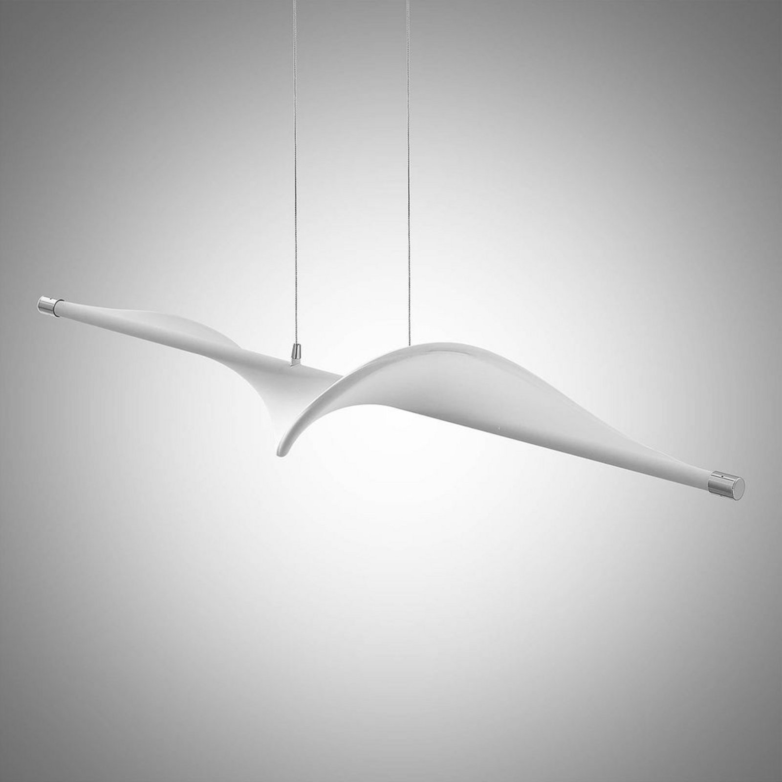 Edano Lustră Pendul White/Chrome - Lucande