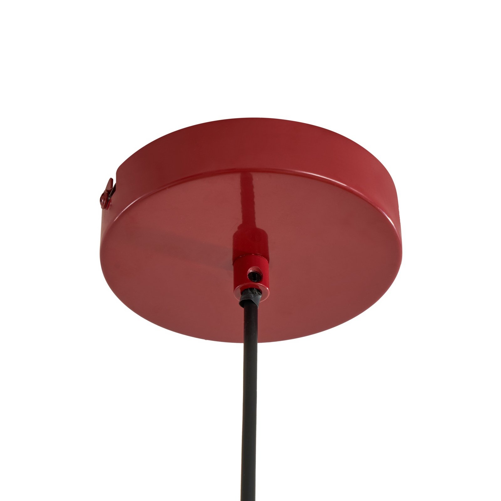 Lindby piekaramā lampa Tivra, sarkana, Ø 35 cm, metāls, E27