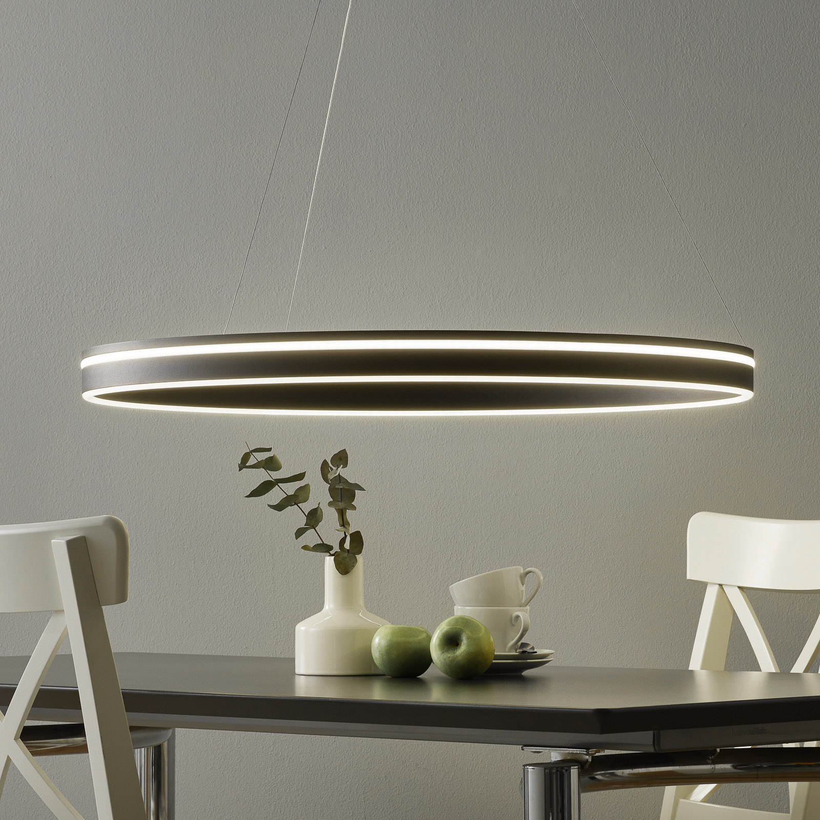 Paul Neuhaus Q-VITO LED-Hängelampe 79 cm anthrazit
