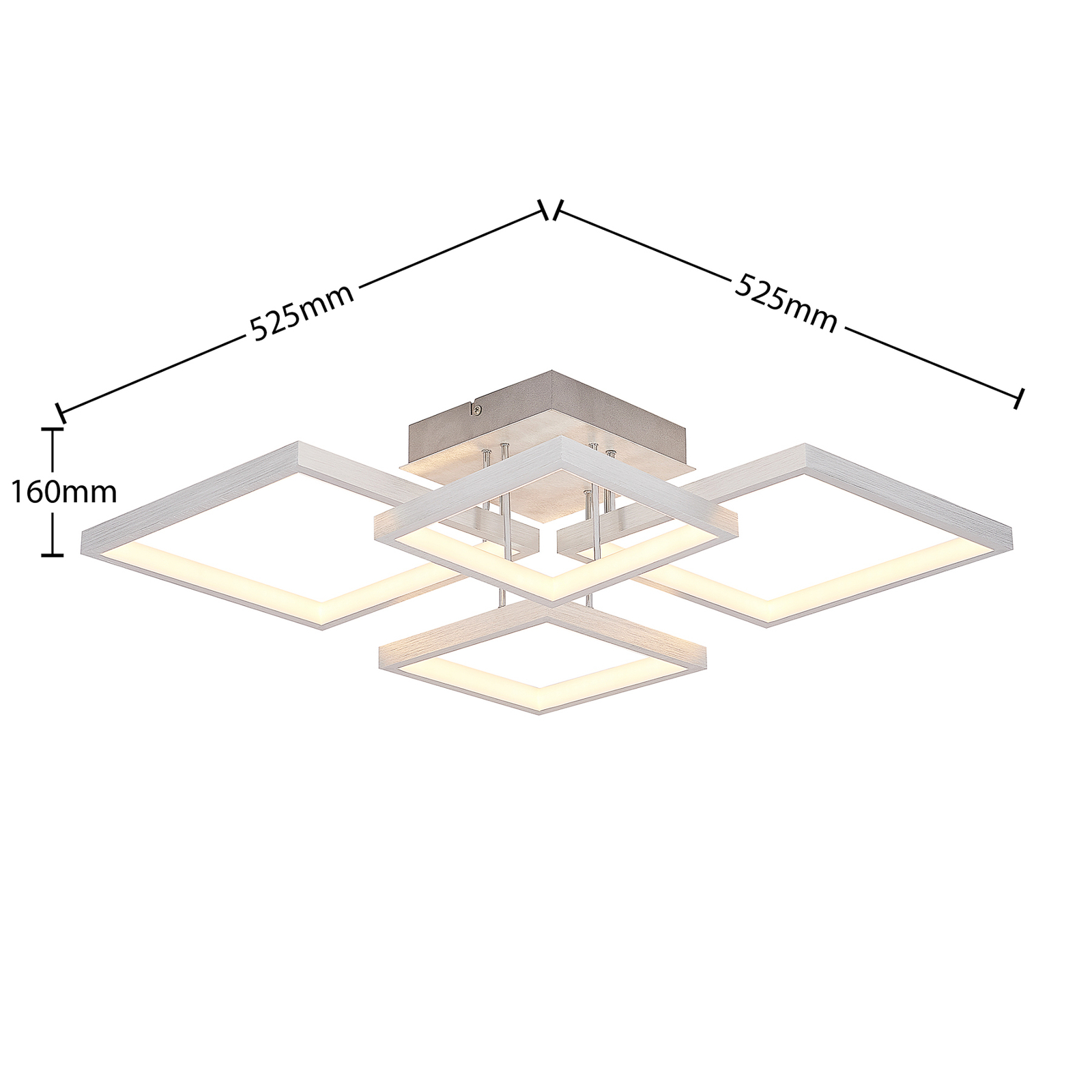 Lindby Adritha LED-Deckenleuchte, 4-flammig