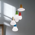 Martinelli Luce Pendelleuchte Ciulifruli, blau, Polyethylen