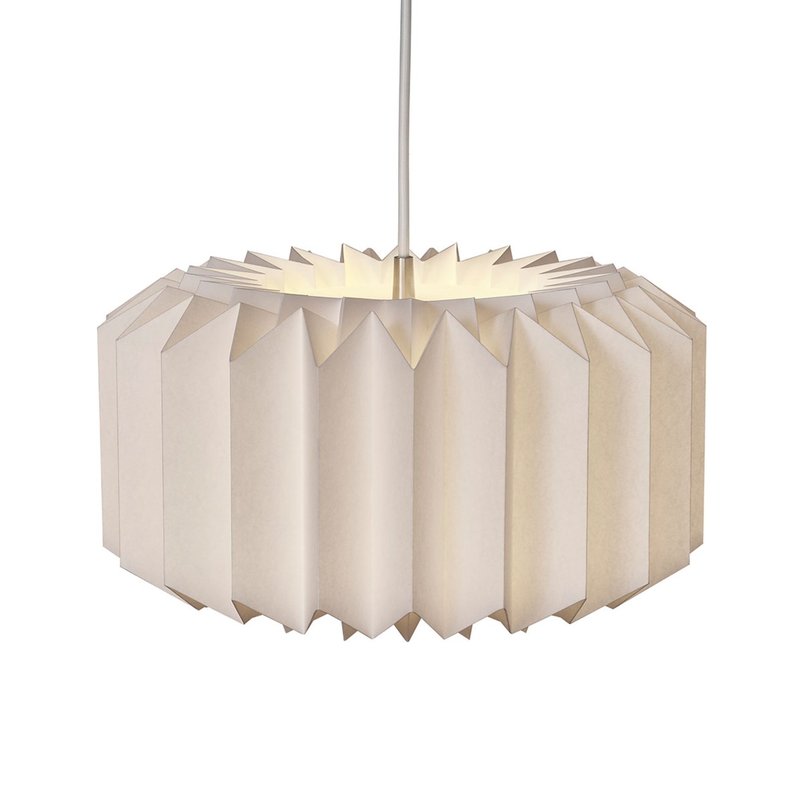 Le Klint LE KLINT Onefivefour hanging light, white, medium, for Living / Dining Room, paper, E27, 20 W, energy efficiency: A++, H: 20 cm