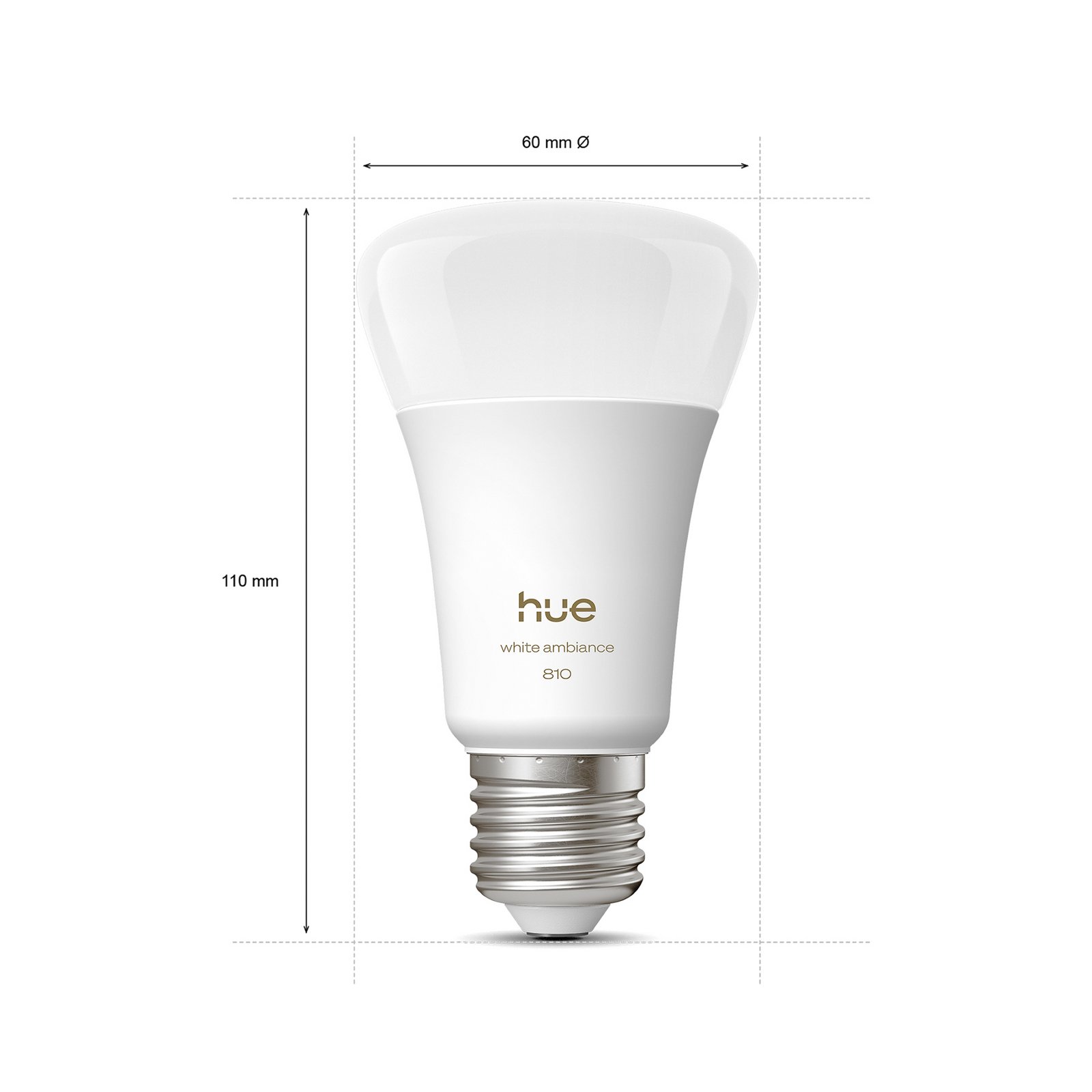 Philips Hue White Ambiance Smart E27 LED, 6 W 810 lm CCT 4-pack