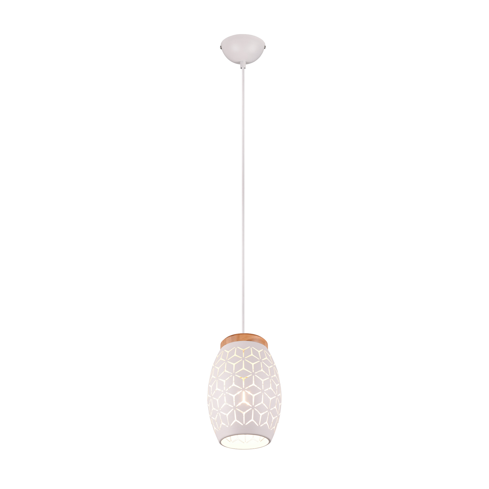 Bidar hanging light, Ø 15 cm, matt white, metal