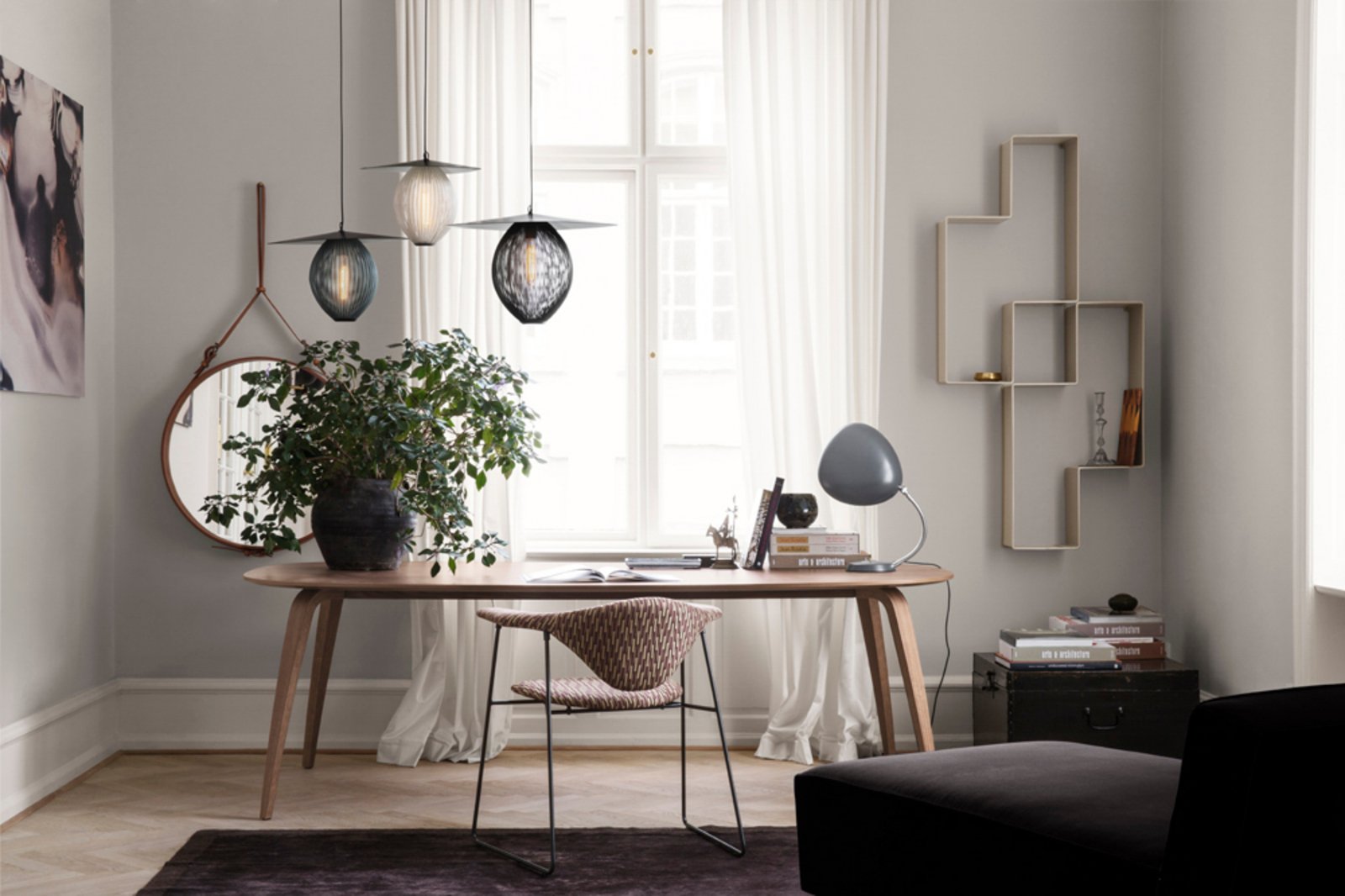 Satellite Pendant L Midnight Black - GUBI