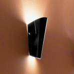 Bloom wall light made of glass, black