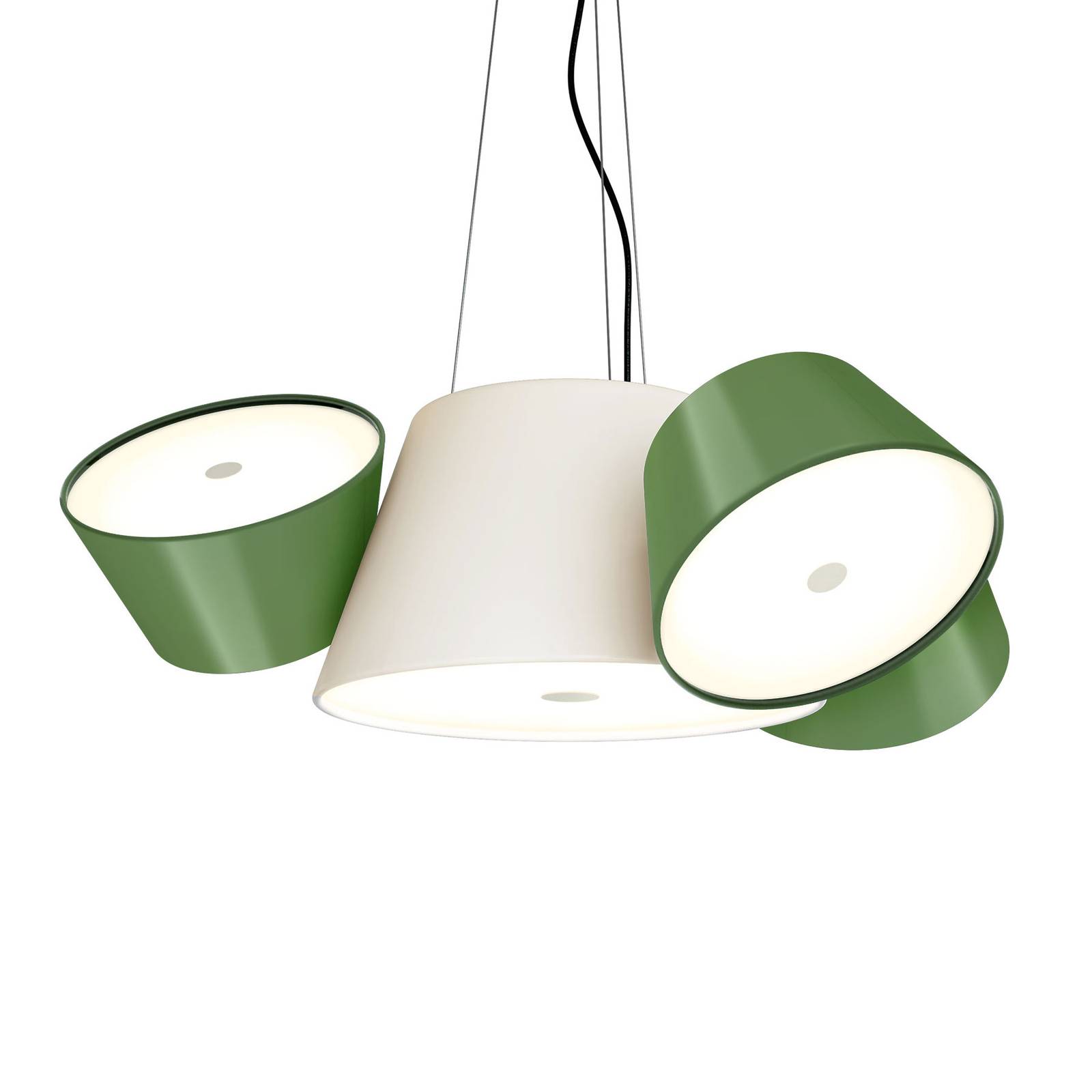 MARSET Tam Tam Mini hængelampe perlehvid/grøn
