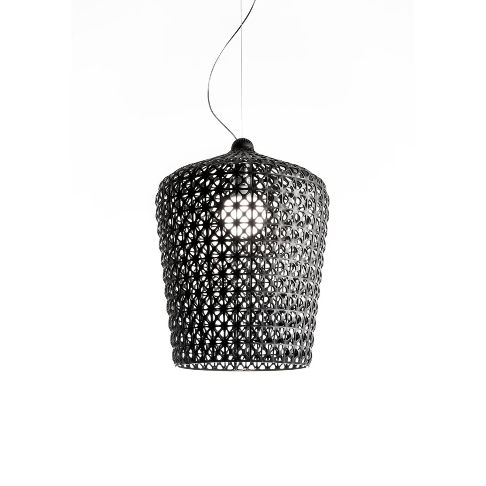 Designerska lampa wisząca Kabuki, czarna