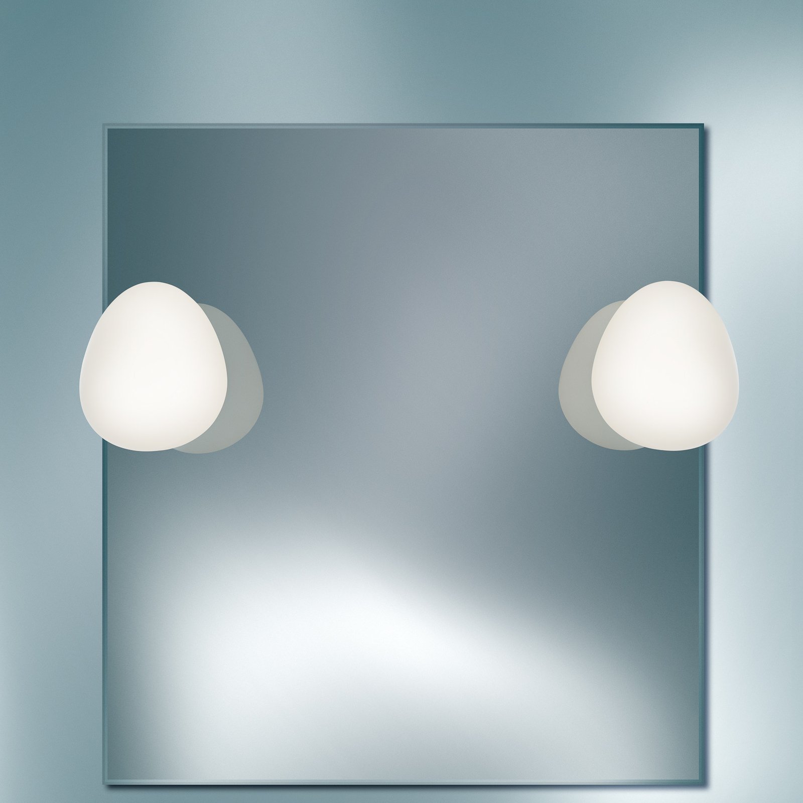 Foscarini Gregg piccola lámpara de espejo blanca