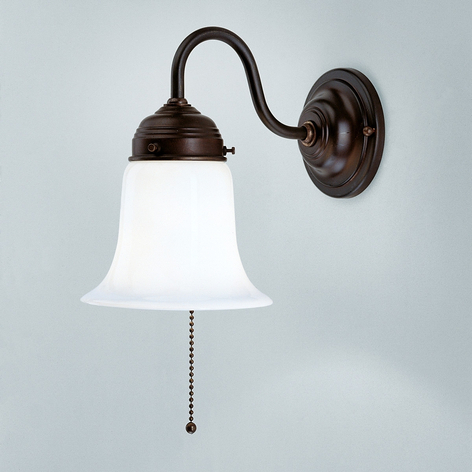 Lampa ścienna Sibille z antycznym mocowaniem