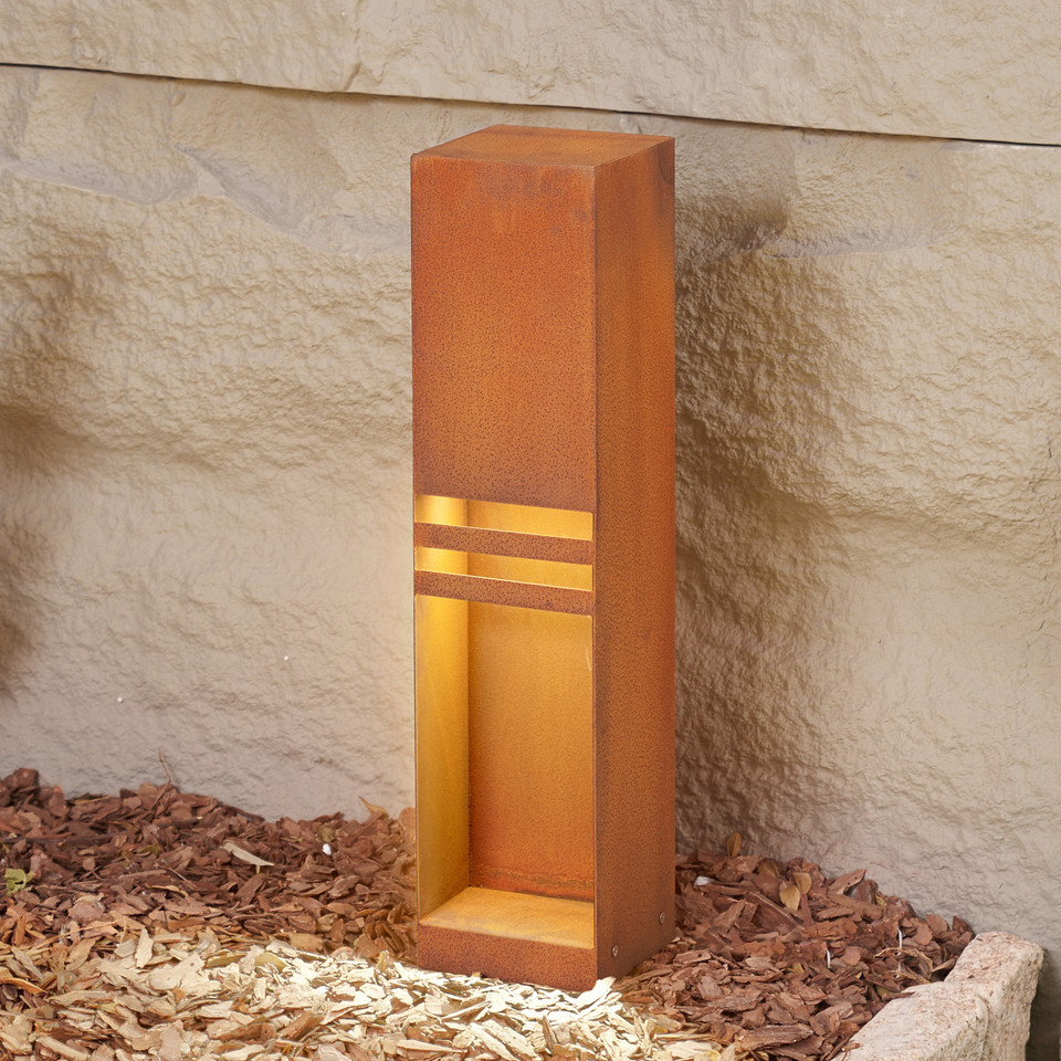 Lucande Oxido LED pollare Rost H50, brun / rost från Lucande
