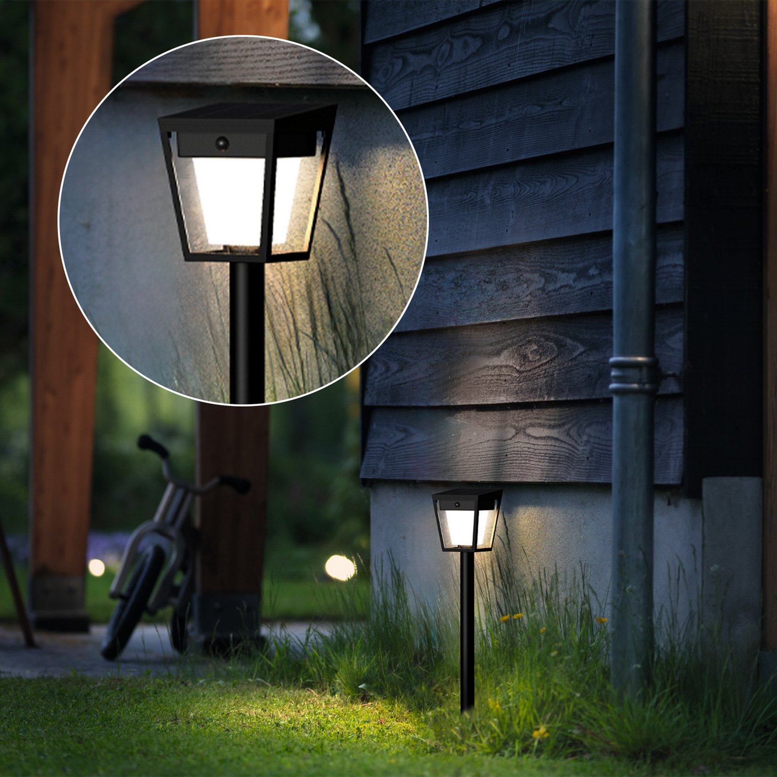 Philips LED-Solar-Erdspießlampe Nissa UE, Kunststoff, IP44