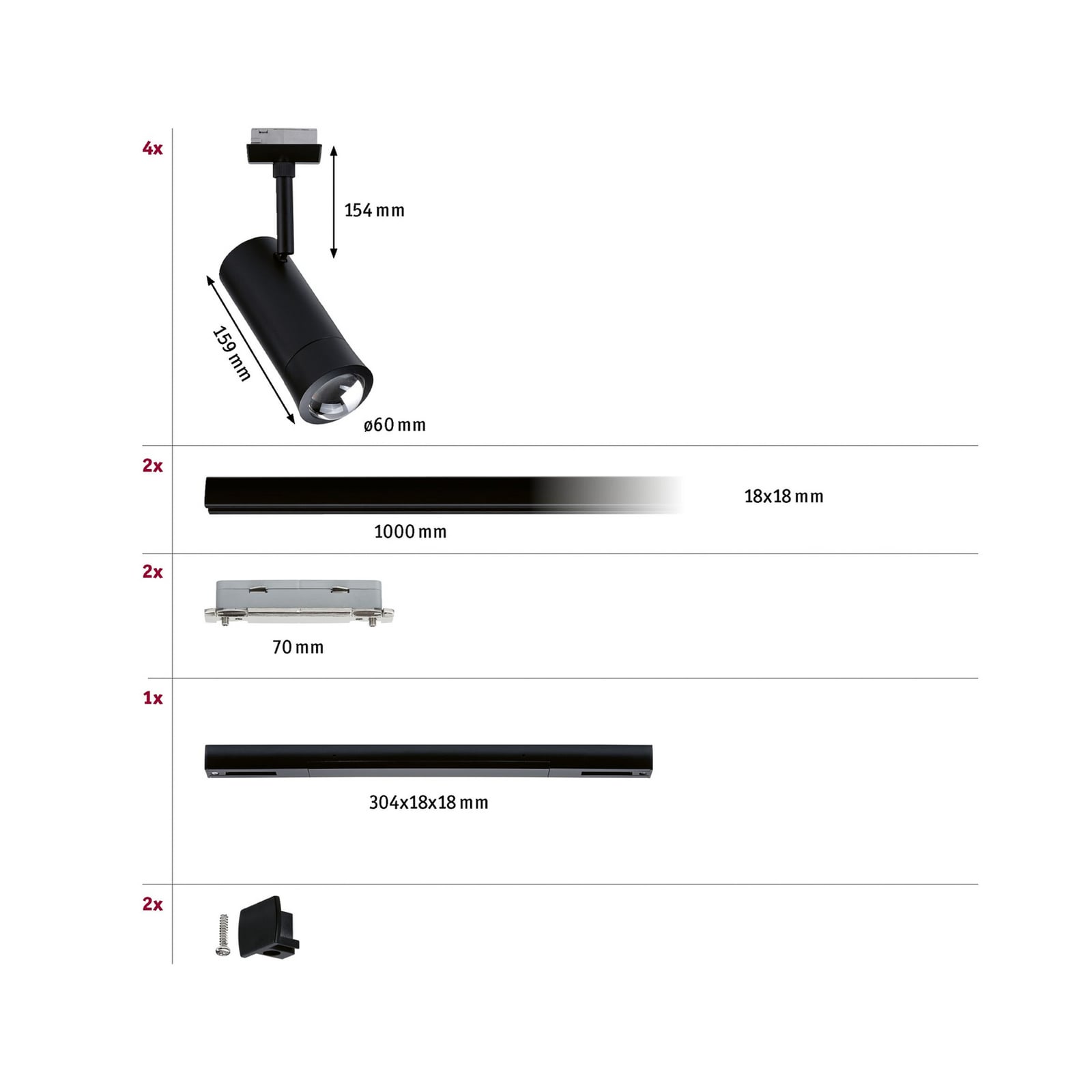 Set Paulmann Tarie, negru, alimentare centrală, Smart Home Set Paulmann Tarie, negru, alimentare centrală, Smart Home