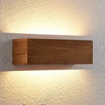 Lindby Benicio koka LED sienas lampa, leņķveida, 37 cm