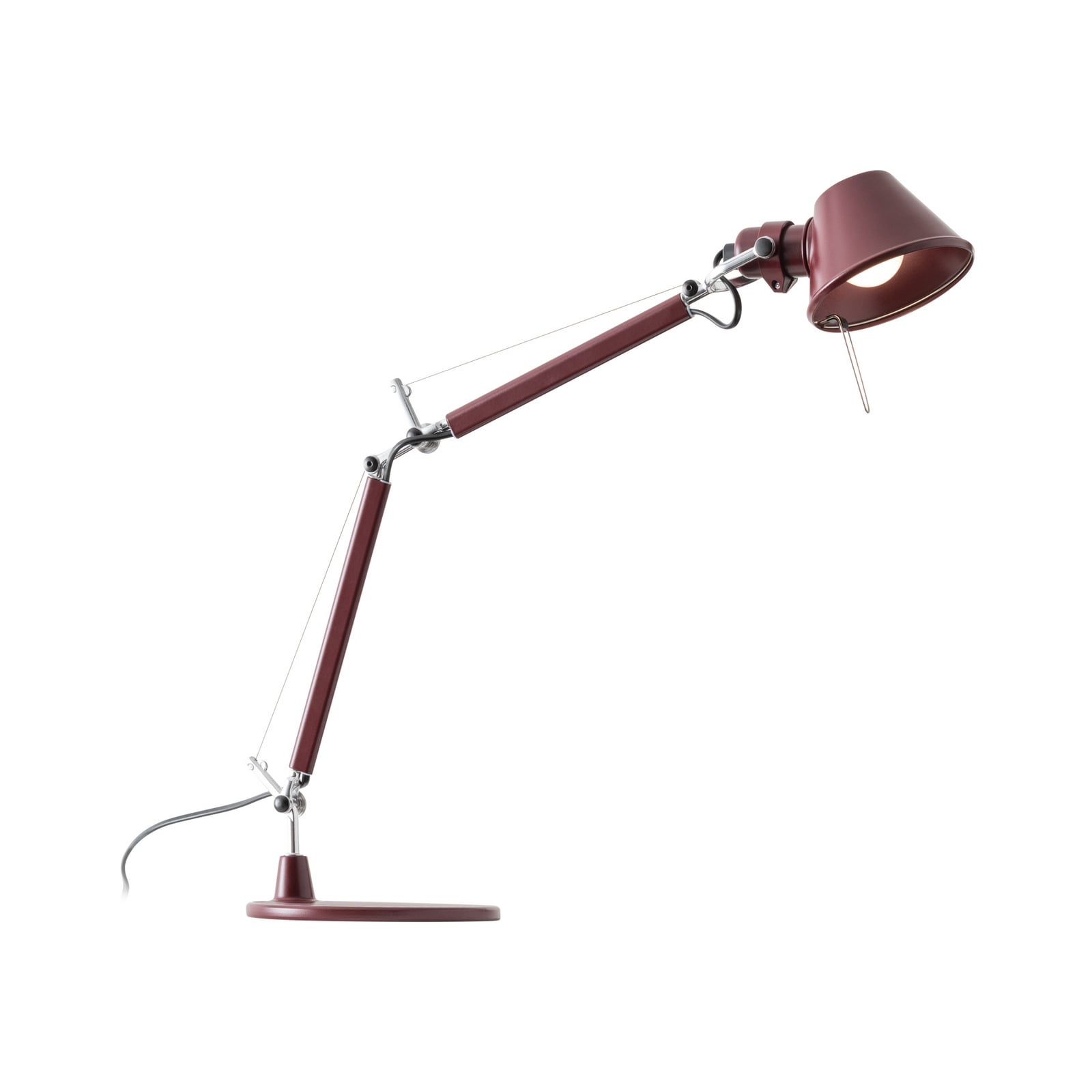 Tolomeo Micro-tafellamp, robijnrood, hoogte 73 cm - Artemide