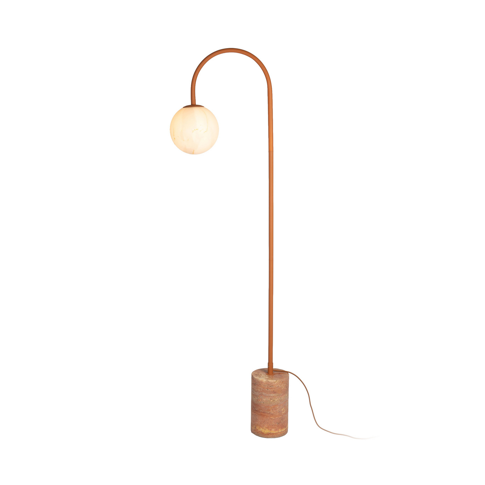 IT'S ABOUT ROMI Lampa łukowa Tivoli Travertin terra Wysokość 160 cm