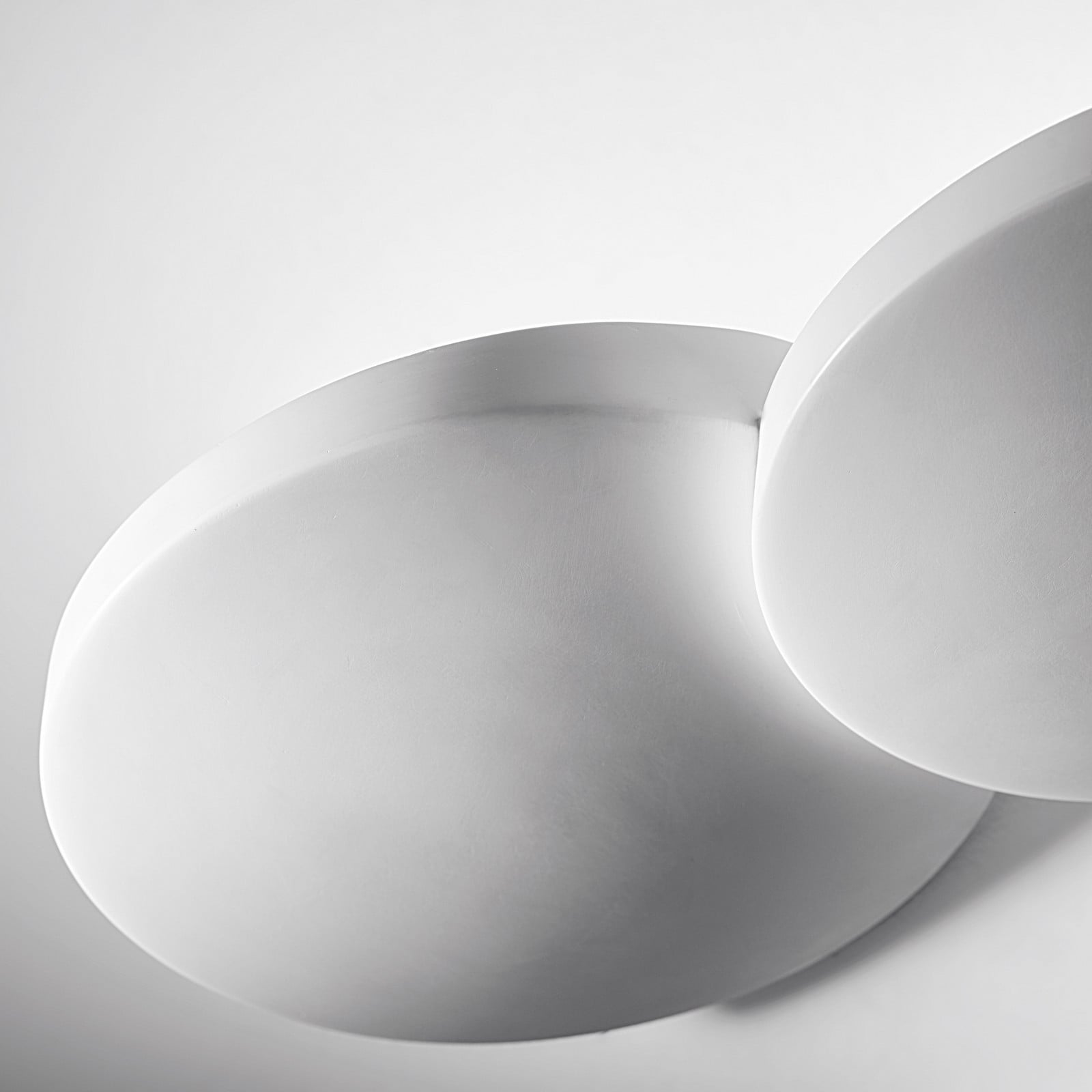 TECNICO by Sforzin Aplică de perete Patra 2 becuri lățime 34 cm alb gips GX53 - Camera de zi / sufragerie - modern - Tencuială / Argilă