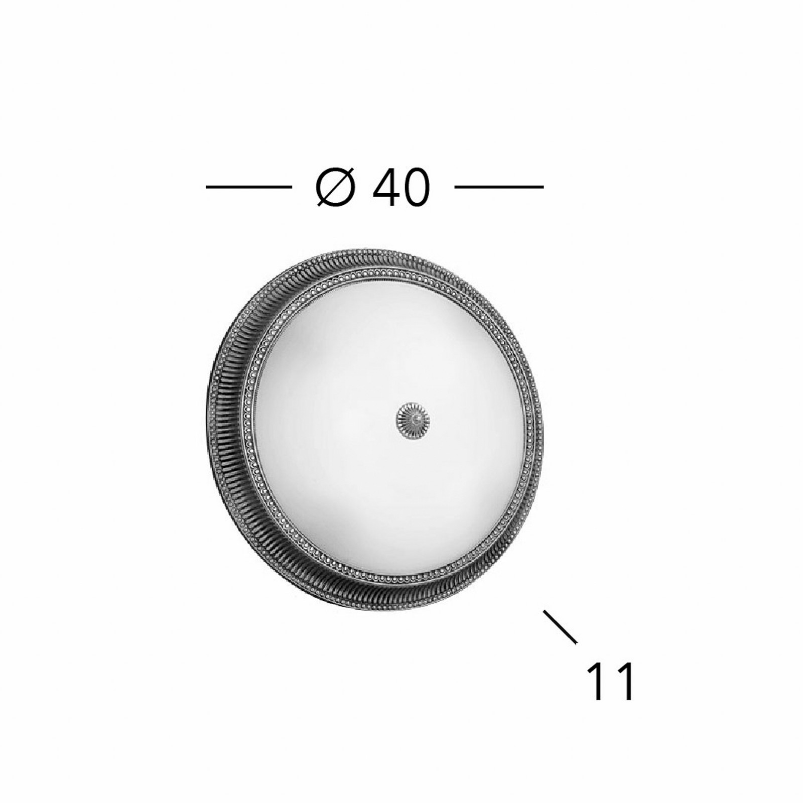 Kolarz Milord plafonieră Ø 40 cm placată cu aur de 24 carate - Camera de zi / sufragerie - Antichitate - Metal