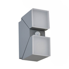 Sally LED En el exterior Aplique de Pared w/Sensor Gris - Lindby