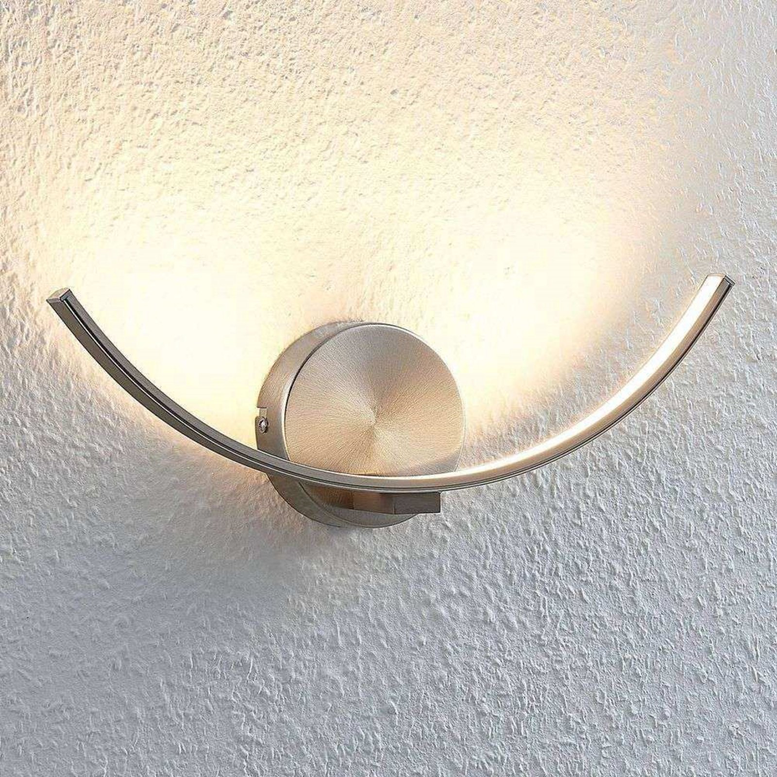 Iven Aplique de Pared Nickel/White - Lindby