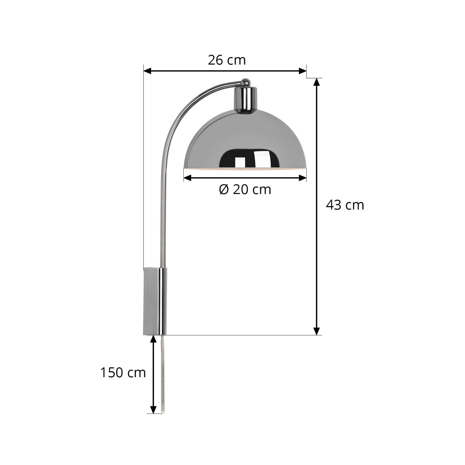 Ellen 20 Wandleuchte Chrome - Nordlux