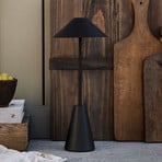 Globen Lighting Lampe de table d'extérieur rechargeable Cannes, noir, IP54