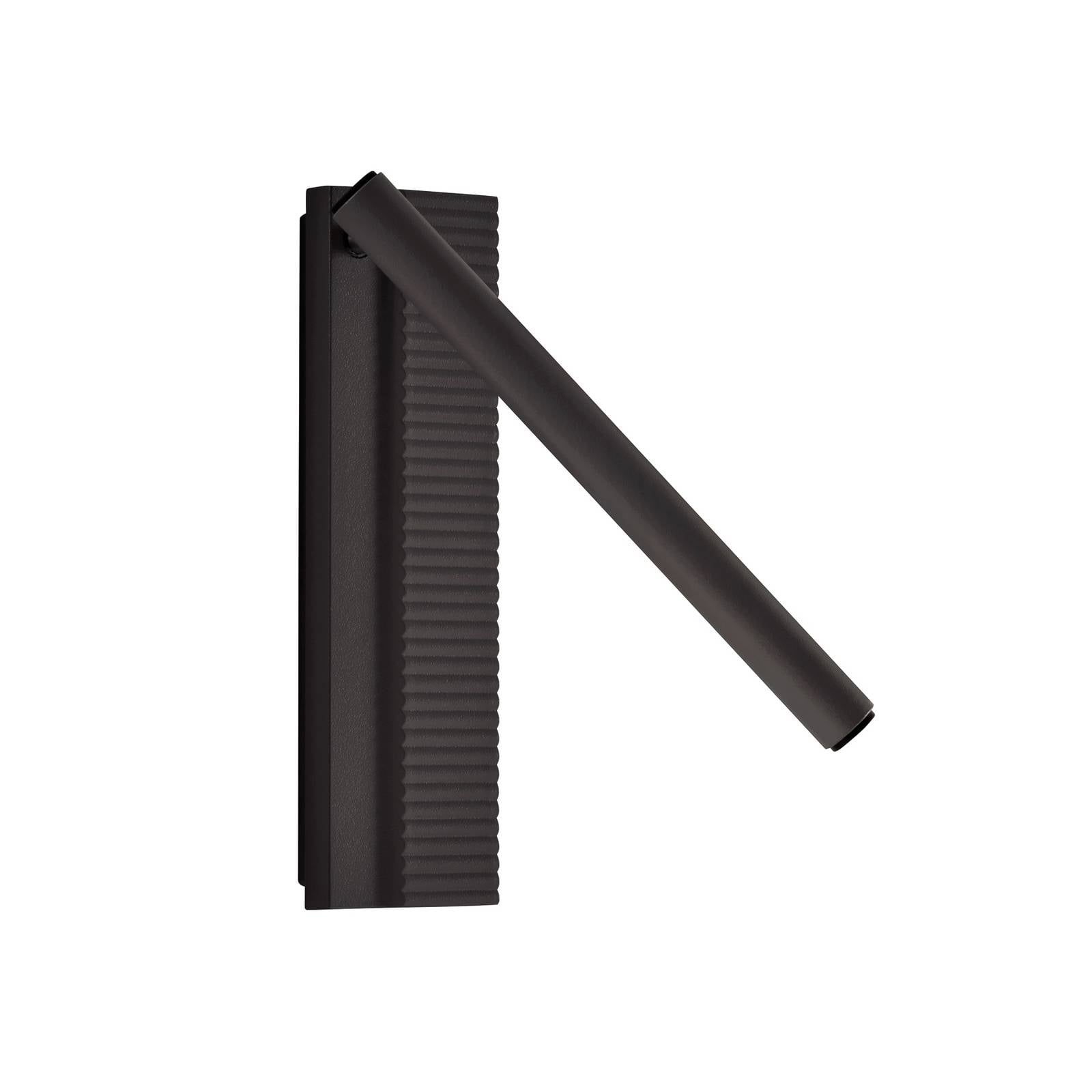 Bover LED-Wandleuchte Arid A/02 schwarz, Alu, 2.700 K