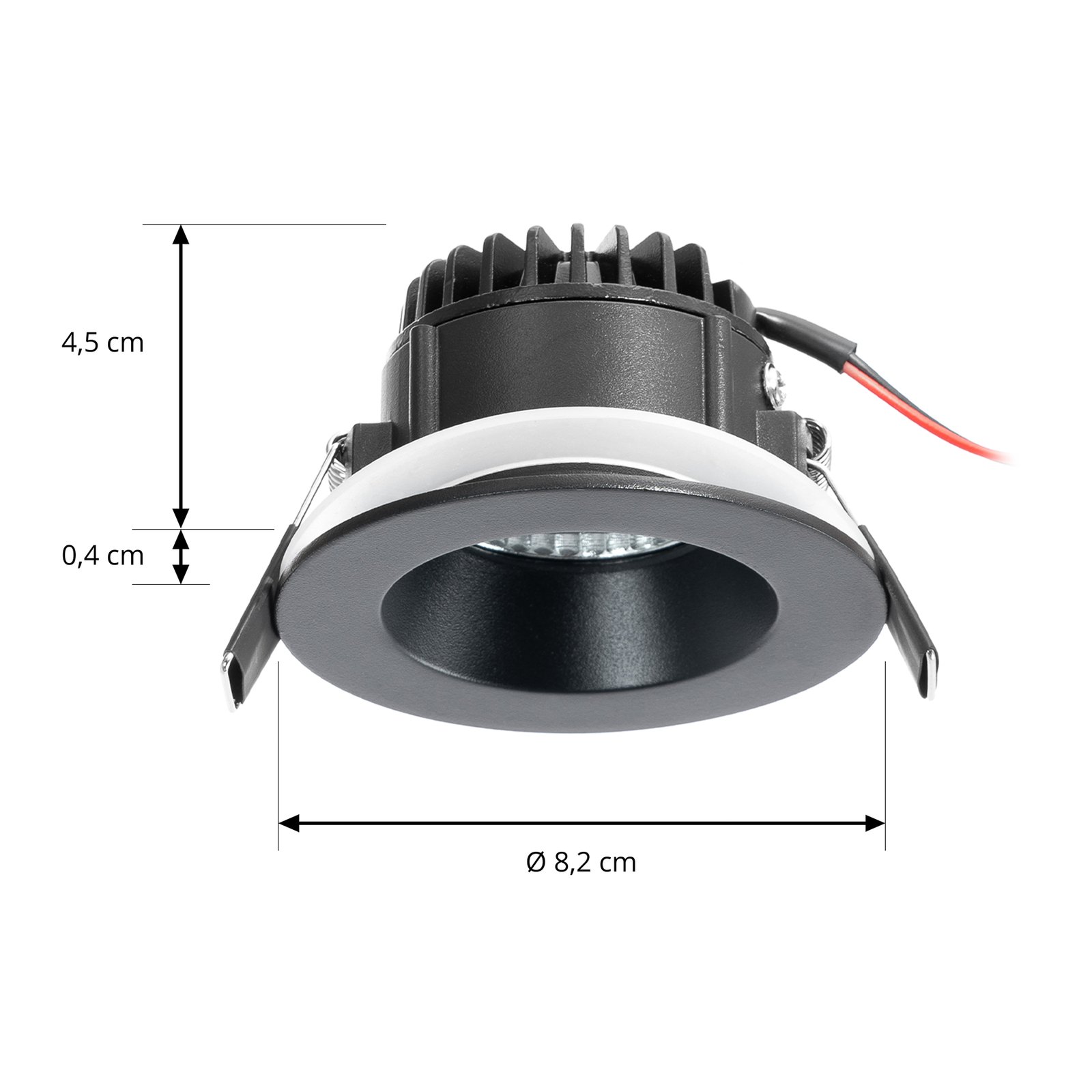 Aryx LED Spot encastré 2700K IP65 Noir - Arcchio