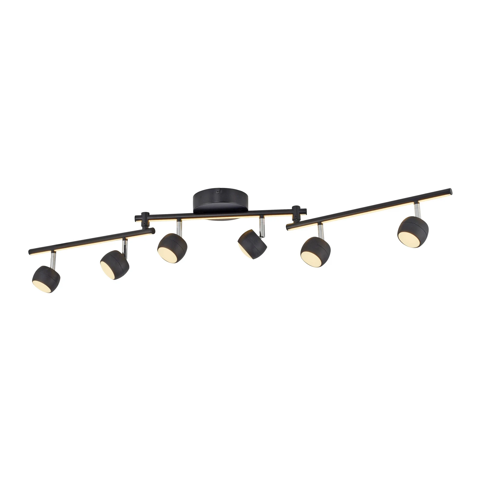 JUST LIGHT. LED-laespot Jarik, 6-kandiline, must, 3000 K
