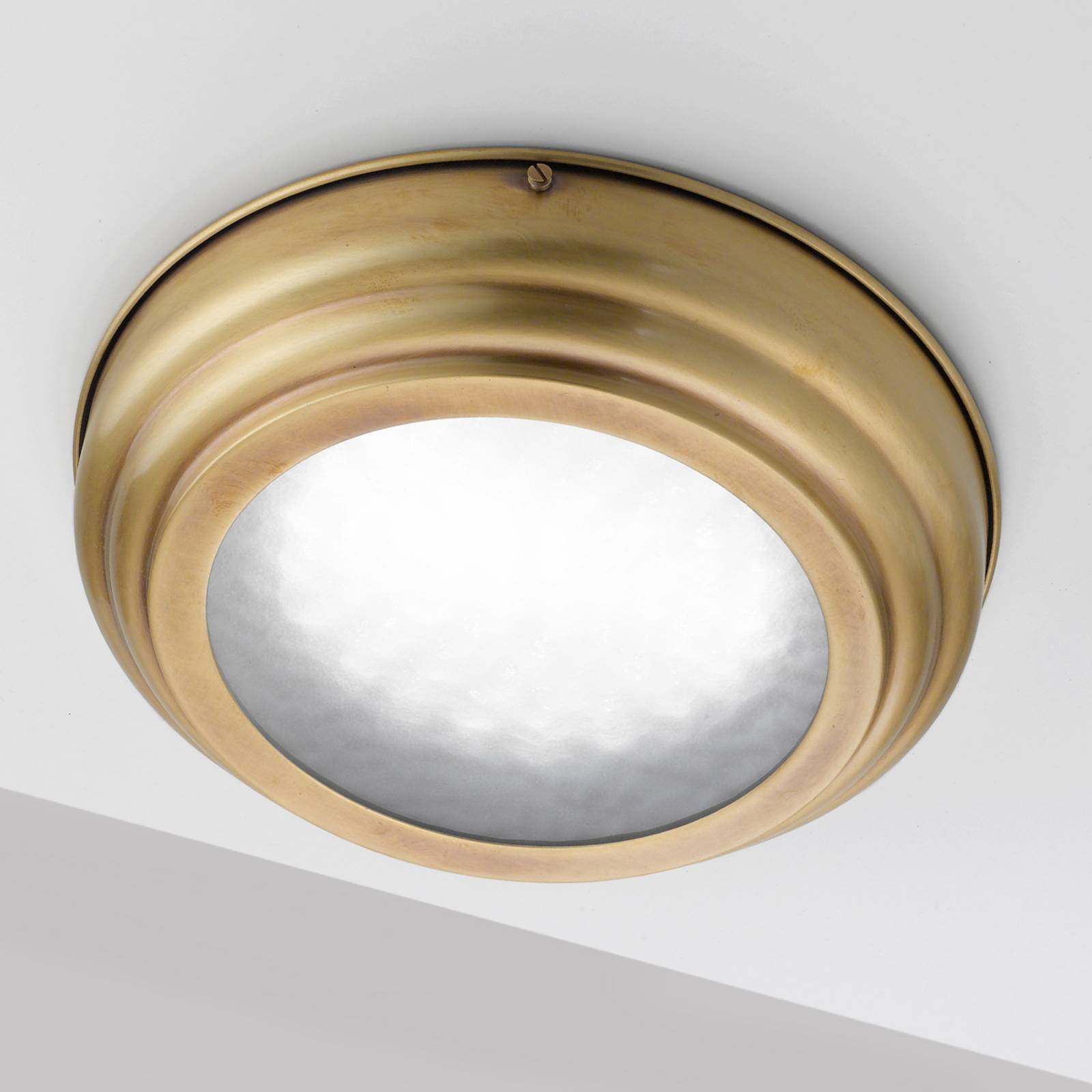 Lampa sufitowa LED Scirocco 39cm, mosiądz